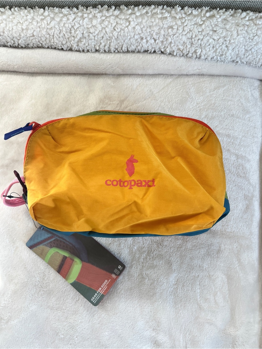 cotopaxi Yellow Toiletry Kit with Multicolor Accents